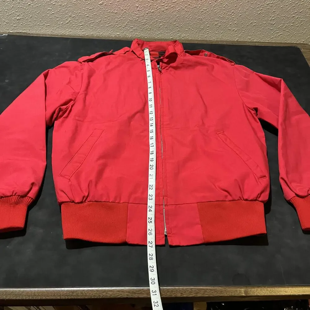 King Louis Vintage Bomber Jacket Cafe Racer 70s Buffalo Plaid Harrington USA